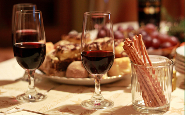şarap ve yemek